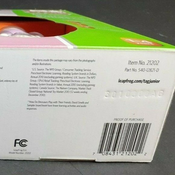 LEAPFROG LEAPREADER JUNIOR BOOK PAL READING SYSTEM VIOLET PURPLE SEALED NEW! - Picture 14 of 15